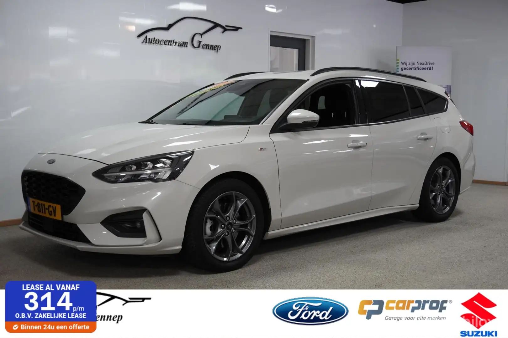 Ford Focus Wagon 1.0 EcoBoost ST Line Business | Trekhaak | Blanc - 1