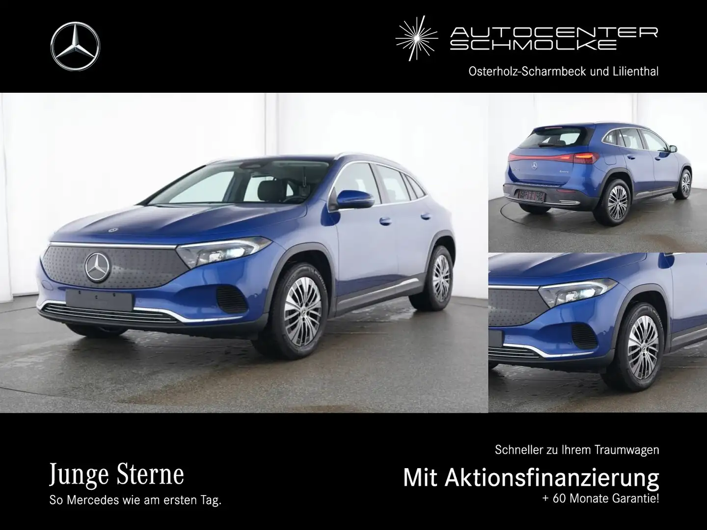 Mercedes-Benz EQA 300 EQA 300 4MATIC ADVANCED*AHK*DISTRONIC*TOTWINKEL* Blau - 1