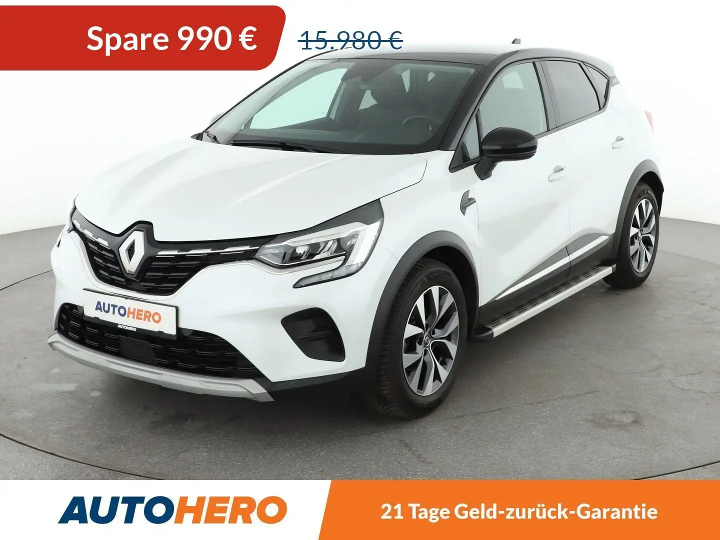 Renault Captur 1.0 TCe Experience *NAVI*LED*TEMPO*CAM*PDC*SHZ* Weiß - 1