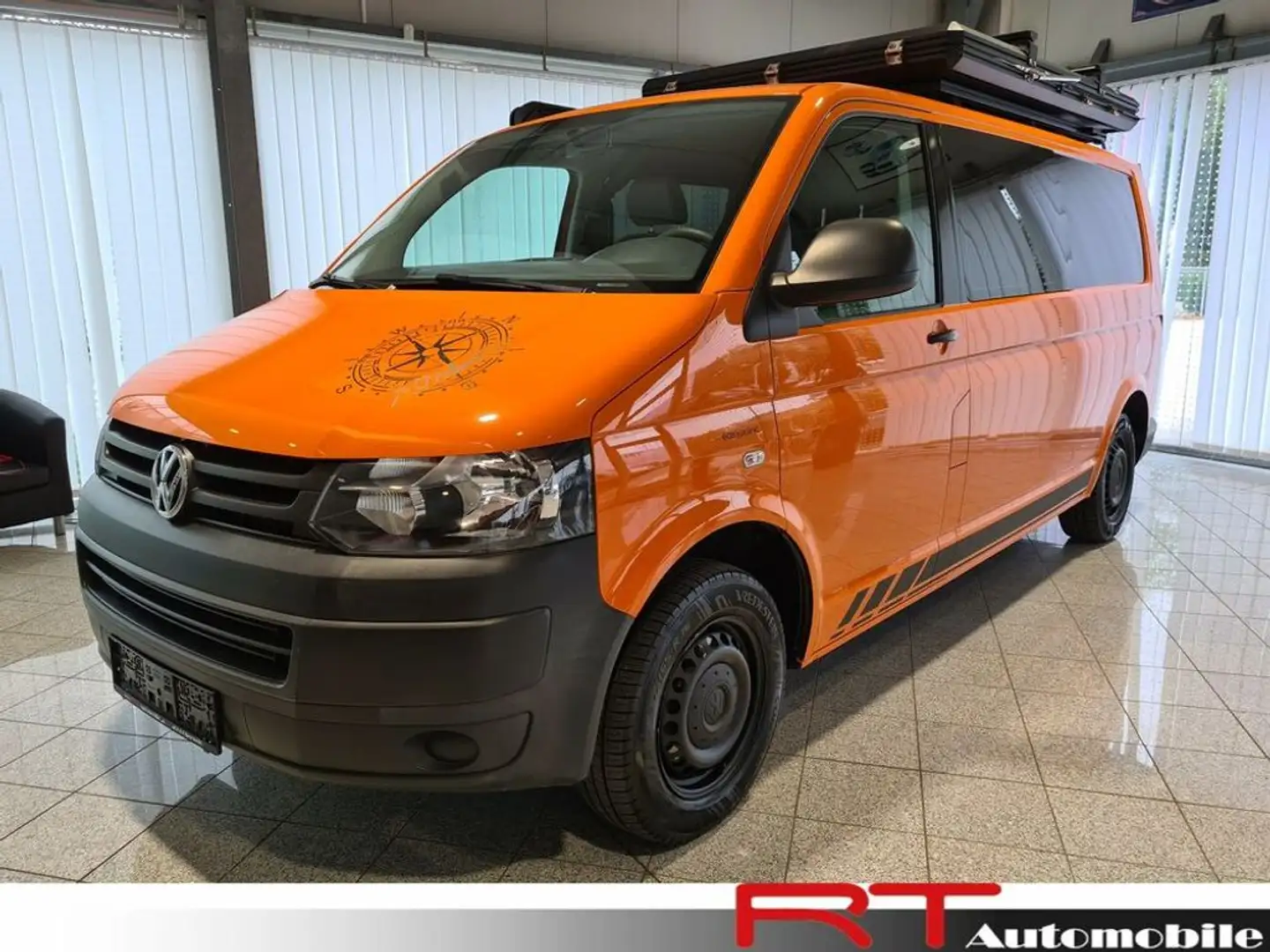 Volkswagen T5 Transporter 2,0 TDI Umbau Camping mit Dachzelt Orange - 1