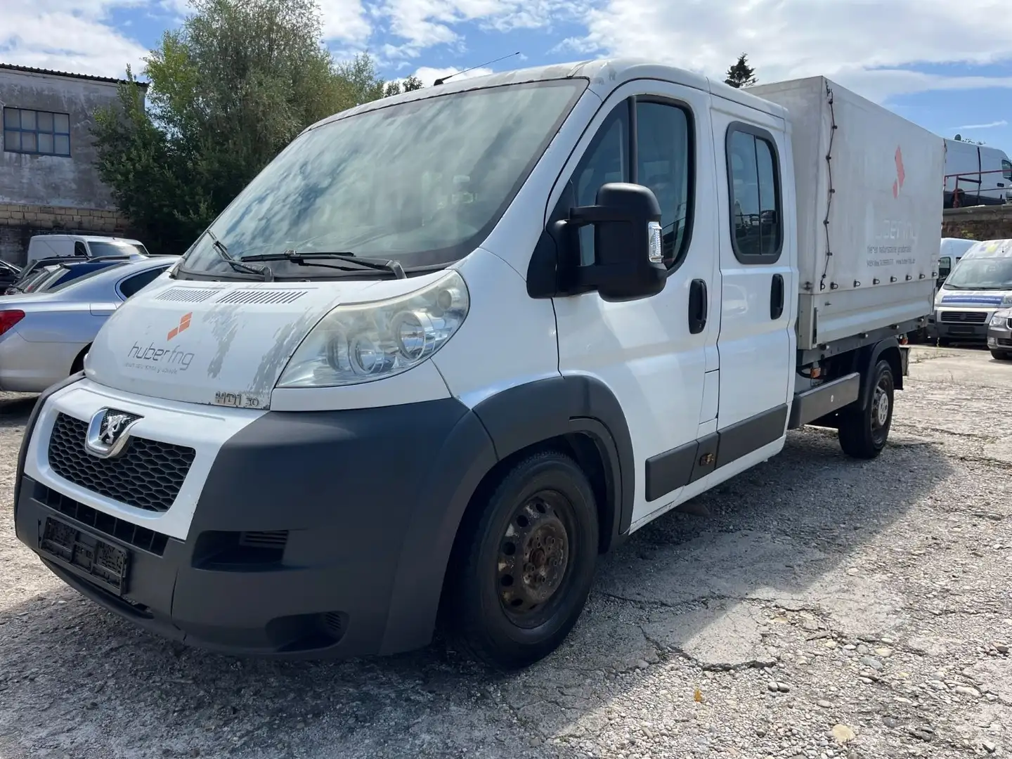 Peugeot Boxer 3.0 HDi Doppelk.*7-SITZER*AT-MOTOR*PRITSCH Blanco - 1