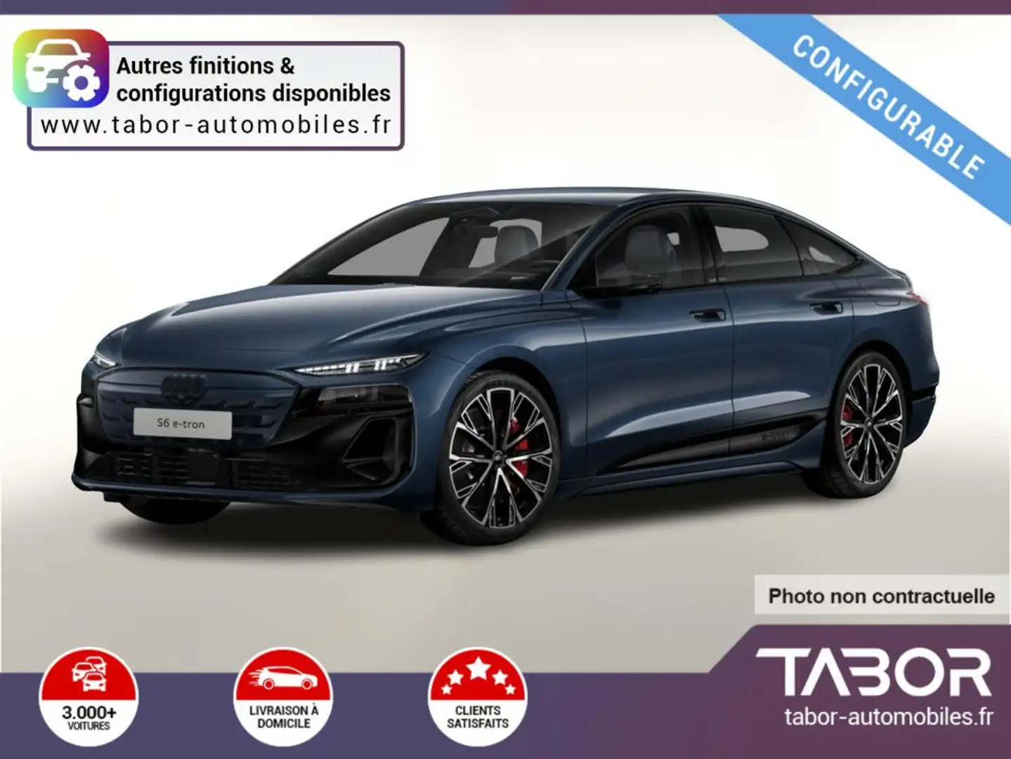 Audi S6 Sportback e-tron LED GPS 360°Cam radars Gris - 1