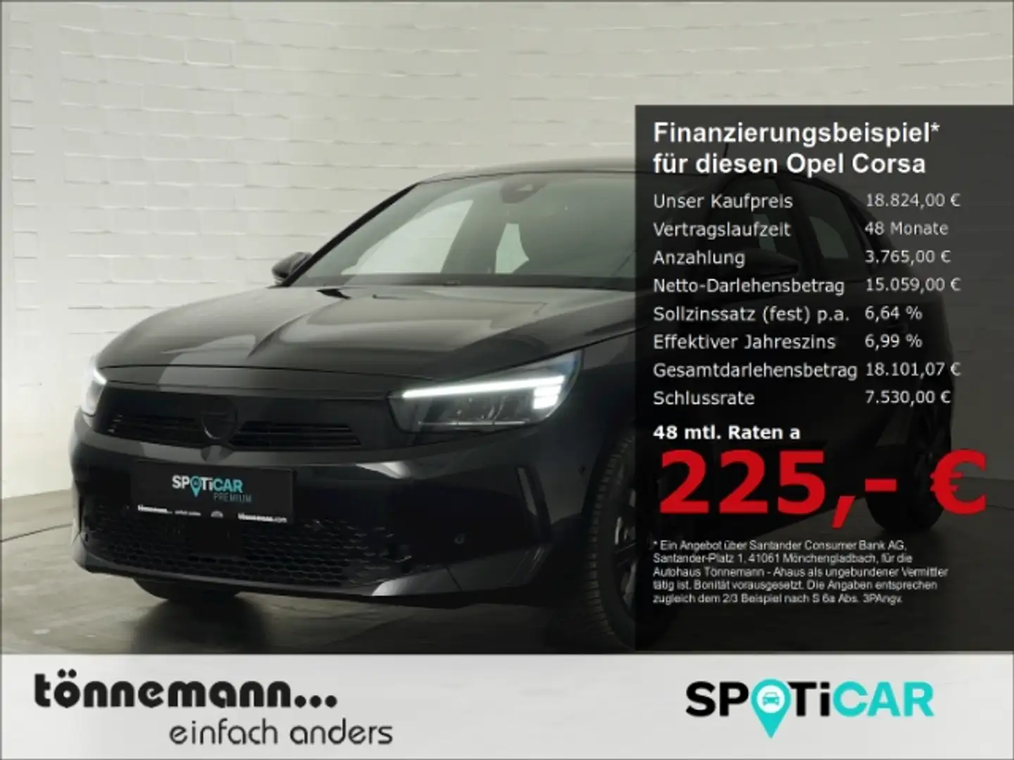 Opel Corsa F FACELIFT GS AT+LED+RÜCKFAHRKAMERA+SITZ-/LENKRADH Noir - 1