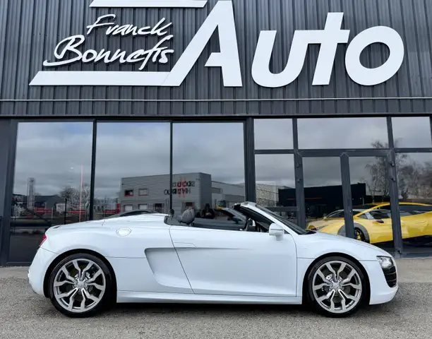 Audi R8 5.2 V10 FSI 525 Ch Quattro R-Tronic / Carbone / Bang\u0026Olufsen / Historique Audi