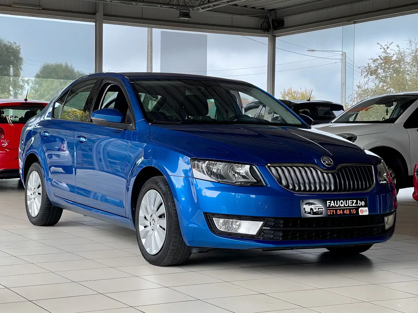 Skoda Octavia 1.6 CRTDi / Navi - AC - Bluetooth / Garantie 12M. Bleu - 2