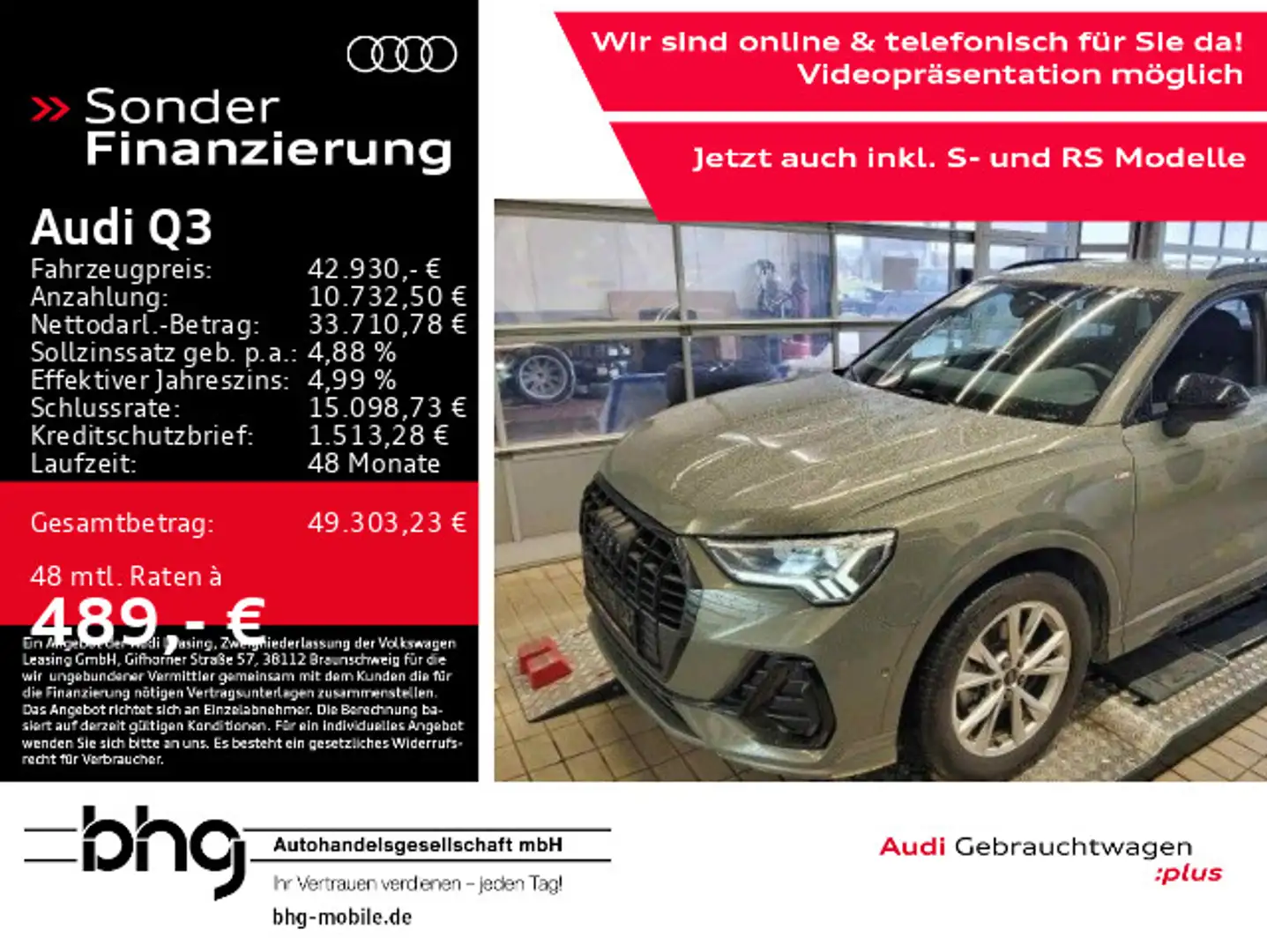 Audi Q3 35 TDI S tronic S line Grau - 1