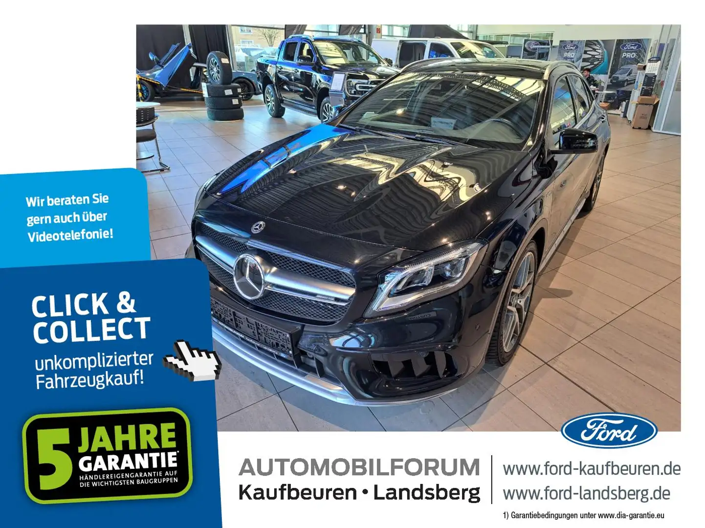 Mercedes-Benz GLA 45 AMG 4Matic LED ACC Navi Pano SHZ Kam. Schwarz - 1