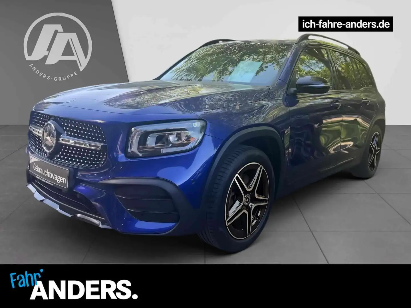 Mercedes-Benz GLB 200 d 4M AMG+MBUX+Night+LED+Kamera+AHK+Apple Blu/Azzurro - 1
