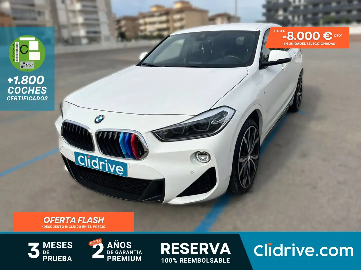 BMW X2 sDrive 18dA Blanc - 1