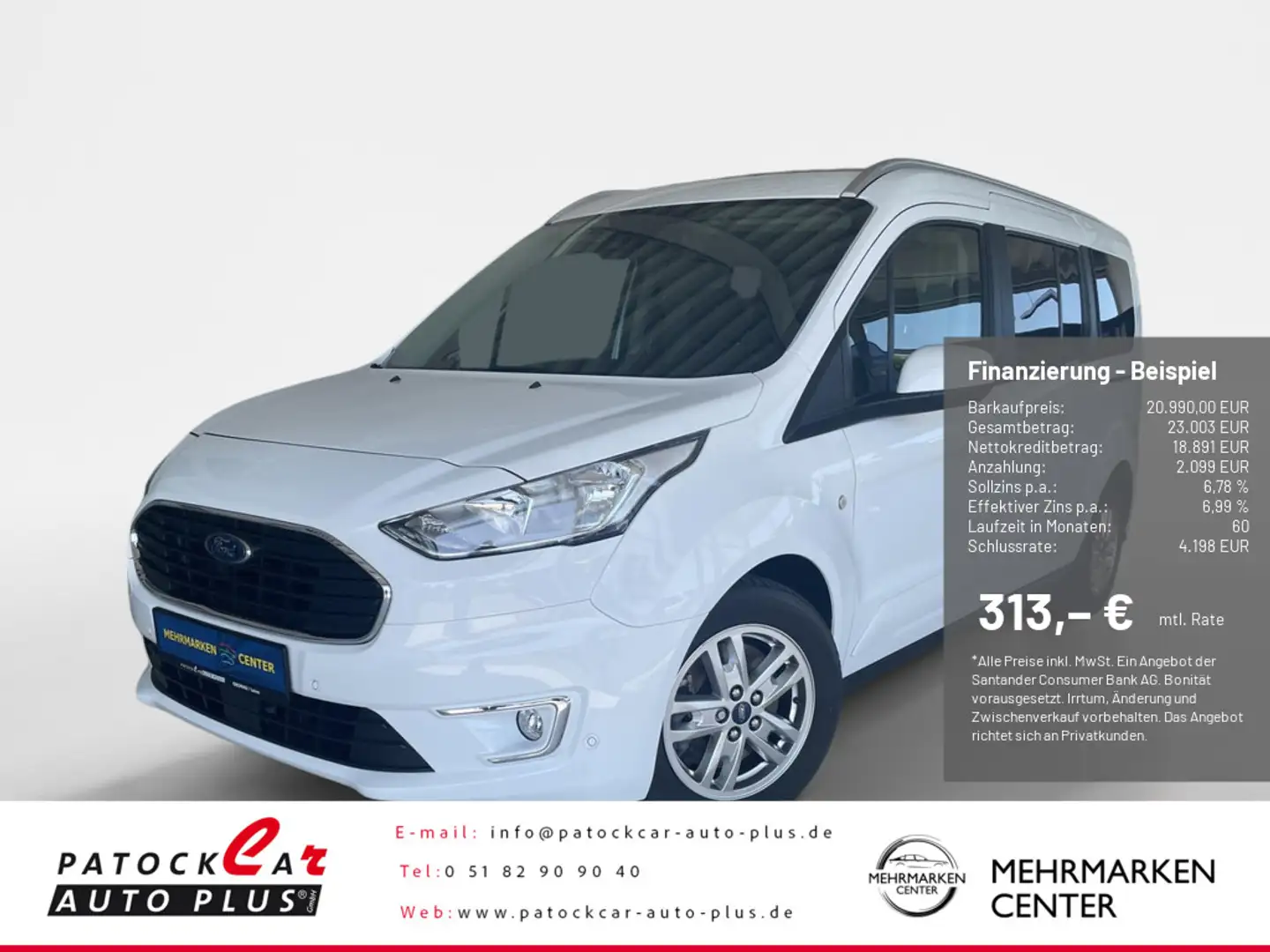 Ford Tourneo Connect 1.5TDCi Grand Titanium S/S EcoBlue Bianco - 1