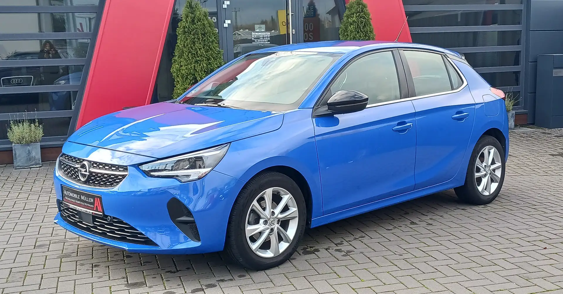 Opel Corsa Elegance*LED*TWA*Navi*CarPlay*SHZ*PDC v+h*Alu*WR Bleu - 1