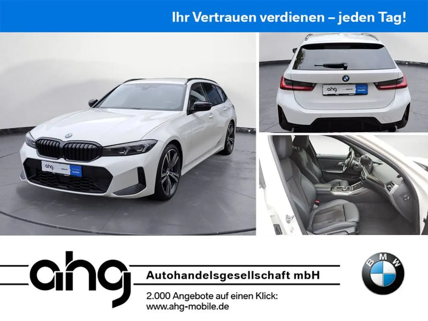 BMW 320 d Touring Automatik M-Paket | AHK | Garantie Weiß - 1