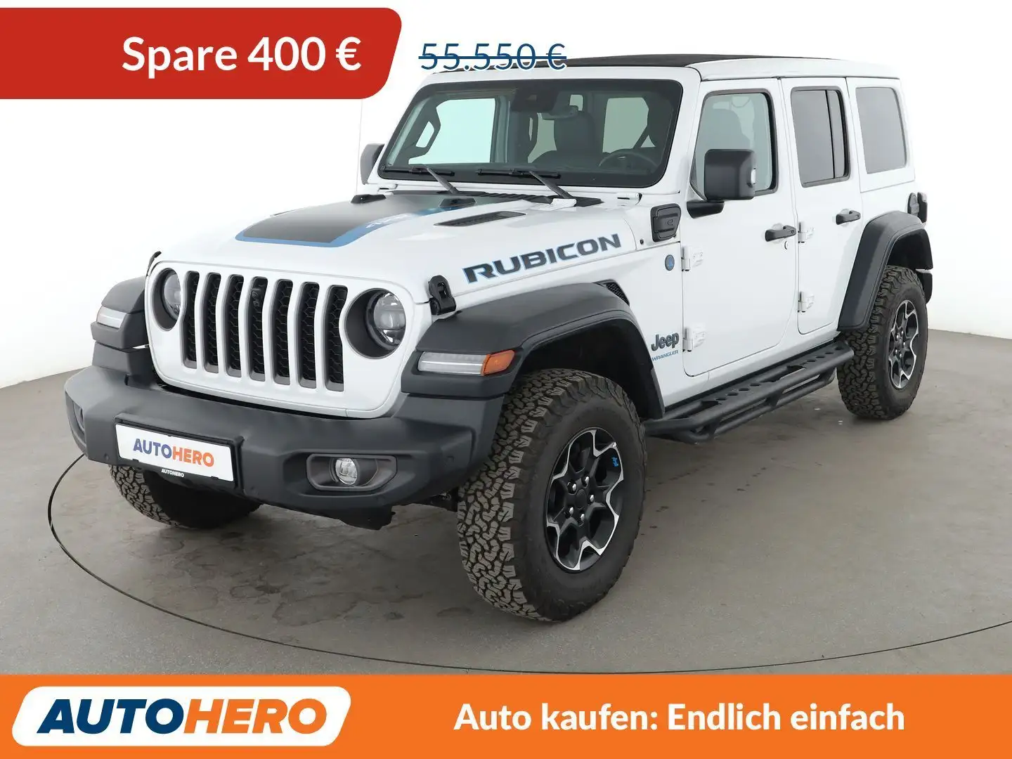 Jeep Wrangler 2.0 4xe Plug-in Hybrid Rubicon Aut.*NAVI*LED*TEMPO Weiß - 1