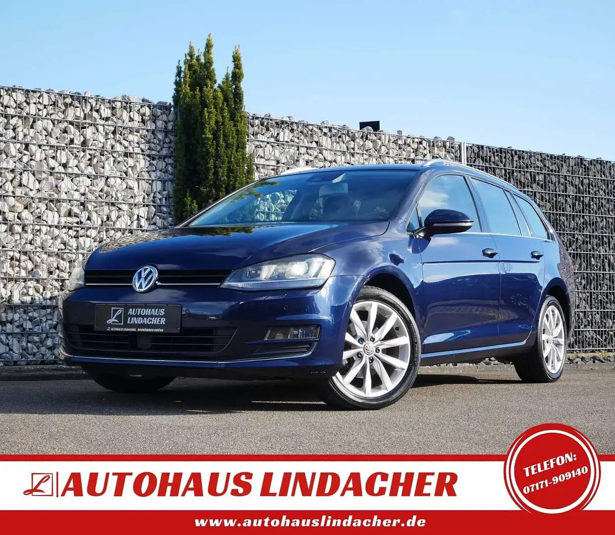Volkswagen Golf VII Variant 1.4 TSI BMT DSG Highline Blau - 1