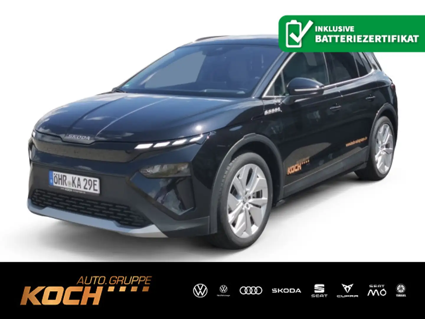 Skoda Elroq 85*NAVI*MATRIX-LED*WÄRMEPUMPE*360°KAM*ACC* Schwarz - 1