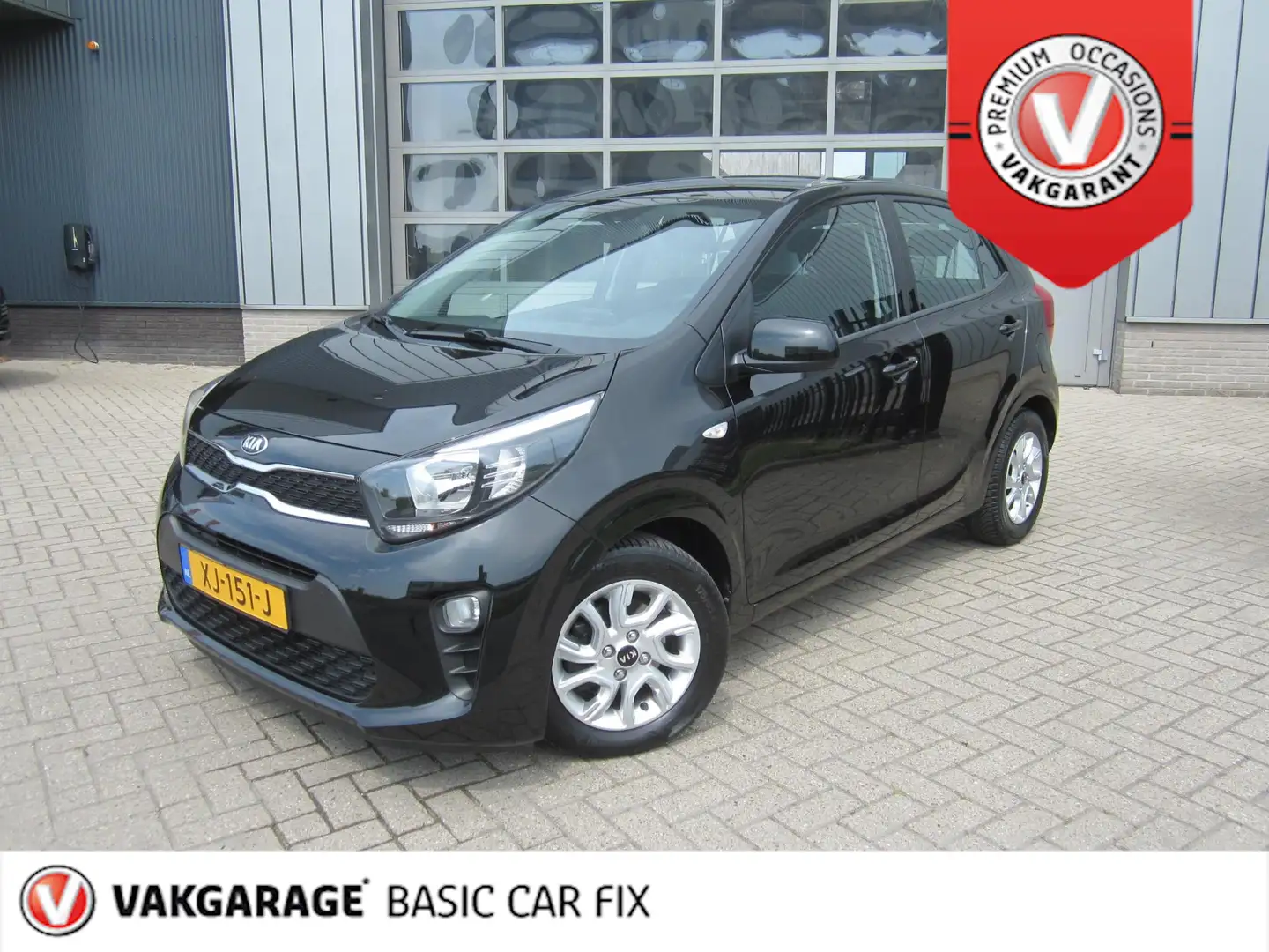 Kia Picanto 1.0 CVVT Comfort Plus Line Navigator airco Zwart - 1