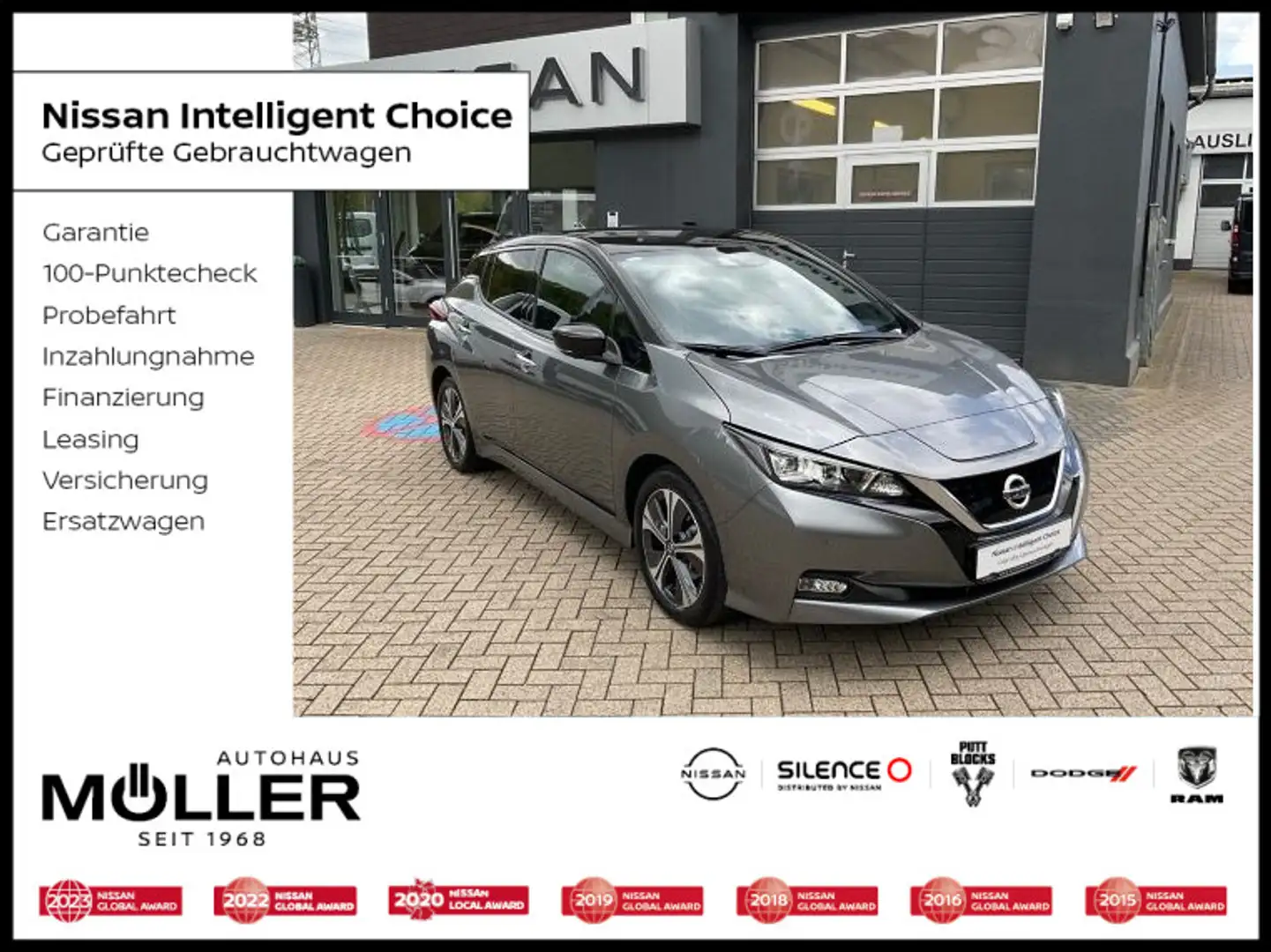 Nissan Leaf 40kWh Tekna BOSE Leder LED Navi AVM-Kamera Negro - 1