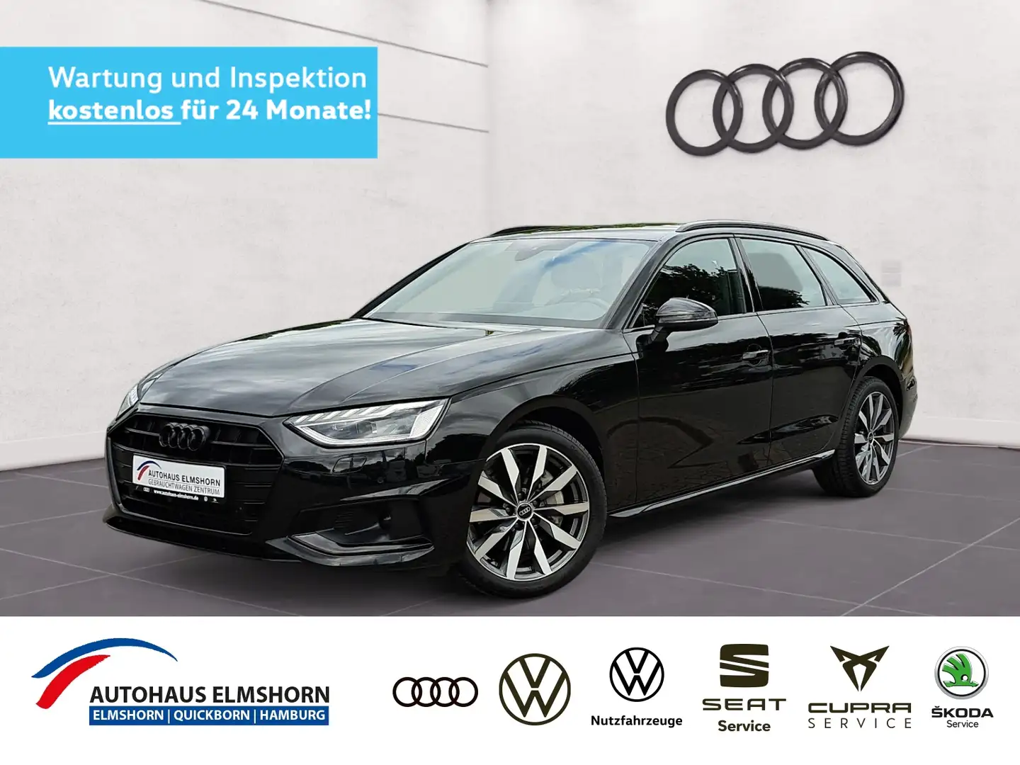 Audi A4 Avant advanced 40 TDI S tronic AHK MATRIX NAV 18" Zwart - 1