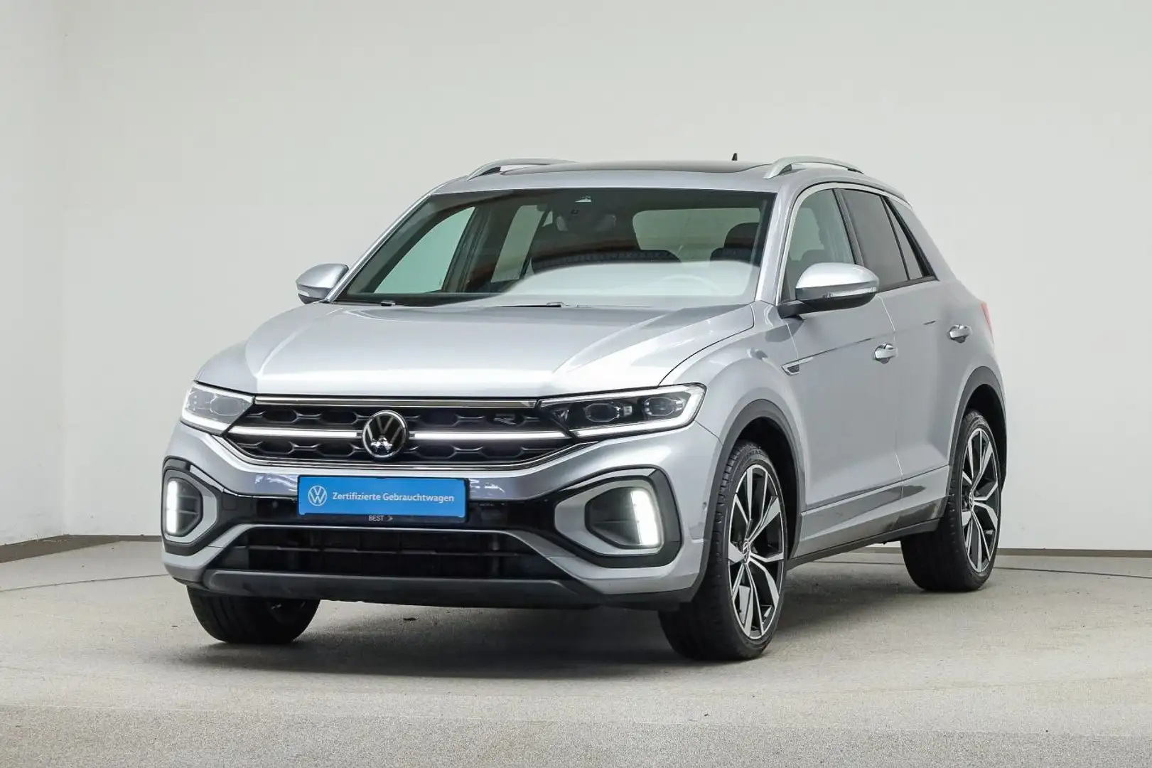 Volkswagen T-Roc T-ROC 1.5 TSI DSG R-LINE*IQ.LIGHT*AHK*PANO*KAMER Silber - 2