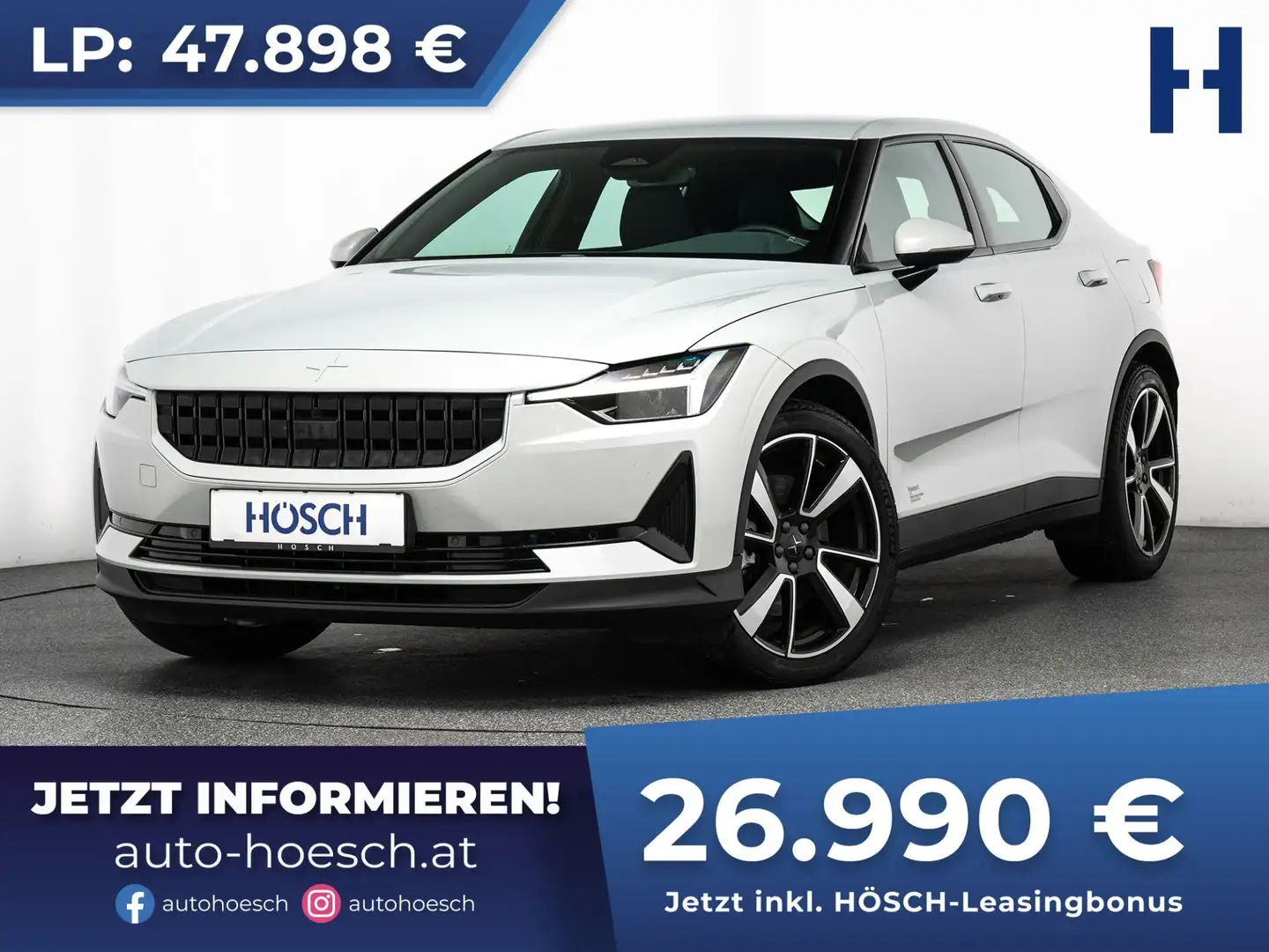 Polestar 2 Standard Range 64kWh SCHNÄPPCHEN Silber - 1