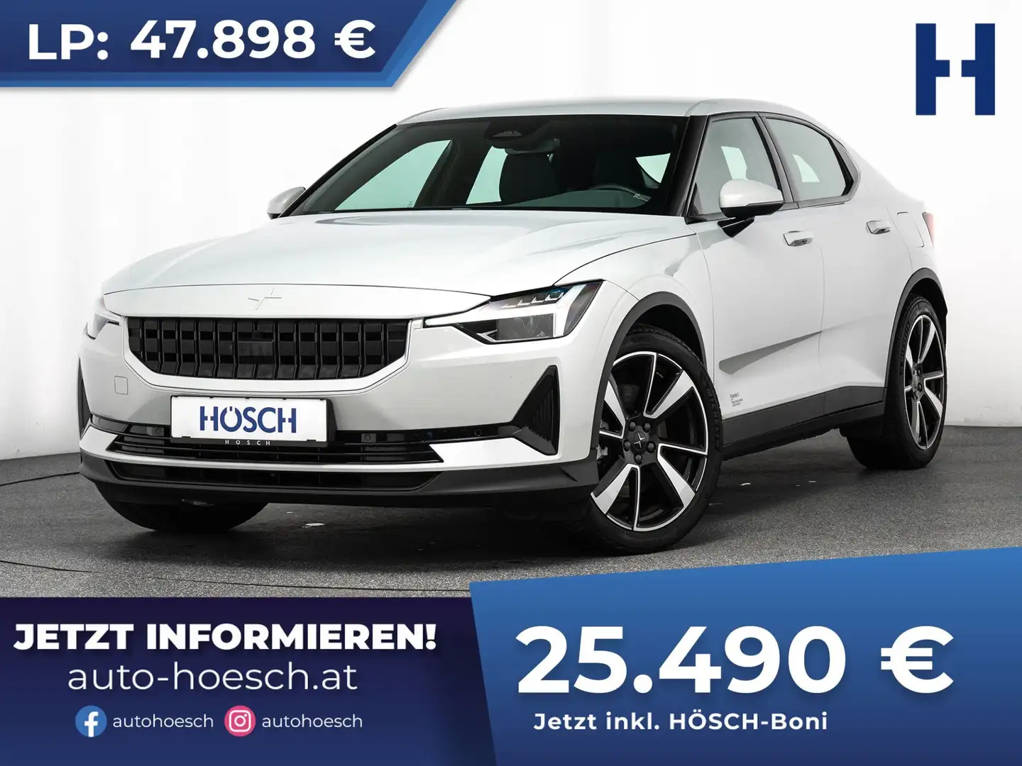 Polestar 2 Standard Range 64kWh SCHNÄPPCHEN Silber - 1