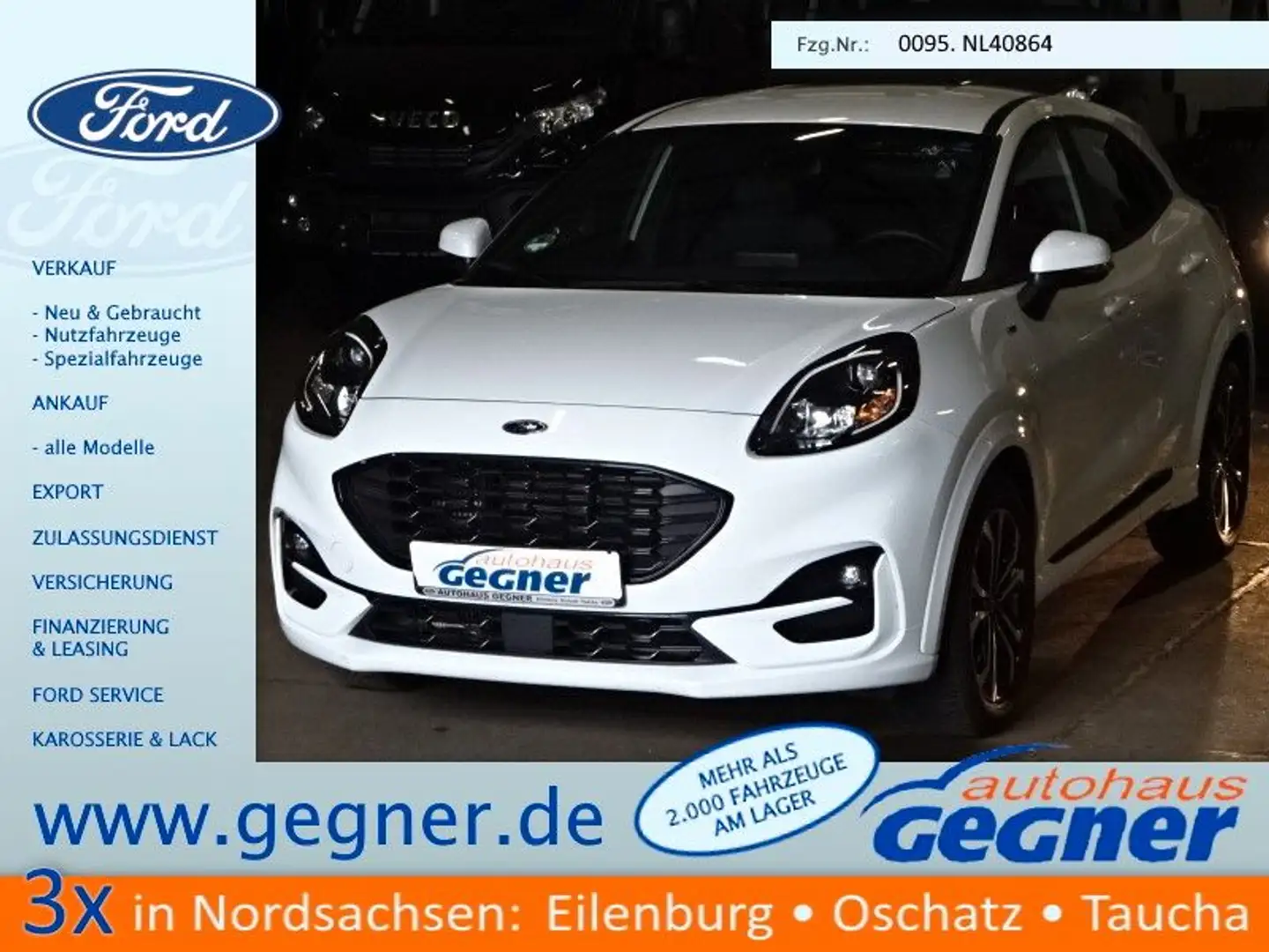 Ford Puma 125PS ST-Line HYBRID PPS Winter Weiß - 1