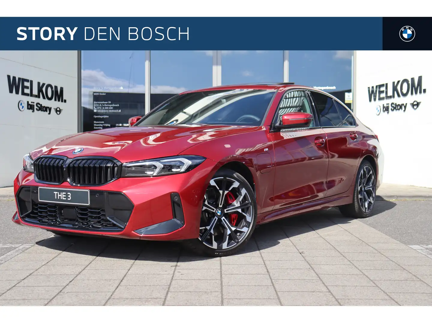 BMW 330 3 Serie 330e High Executive M Sport Automaat / Sch Rood - 1