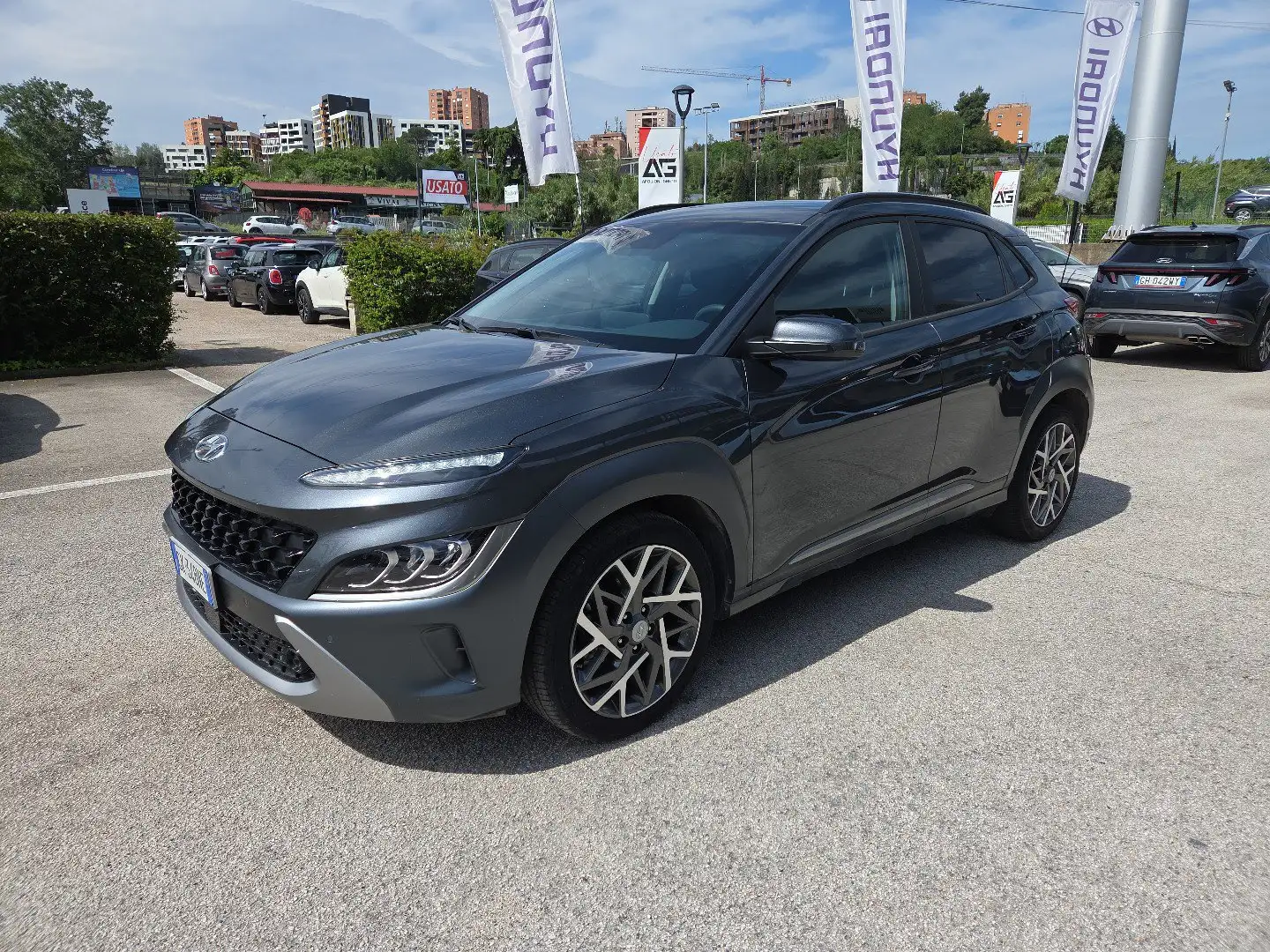 Hyundai KONA Kona HEV 1.6 DCT XLine Szary - 1