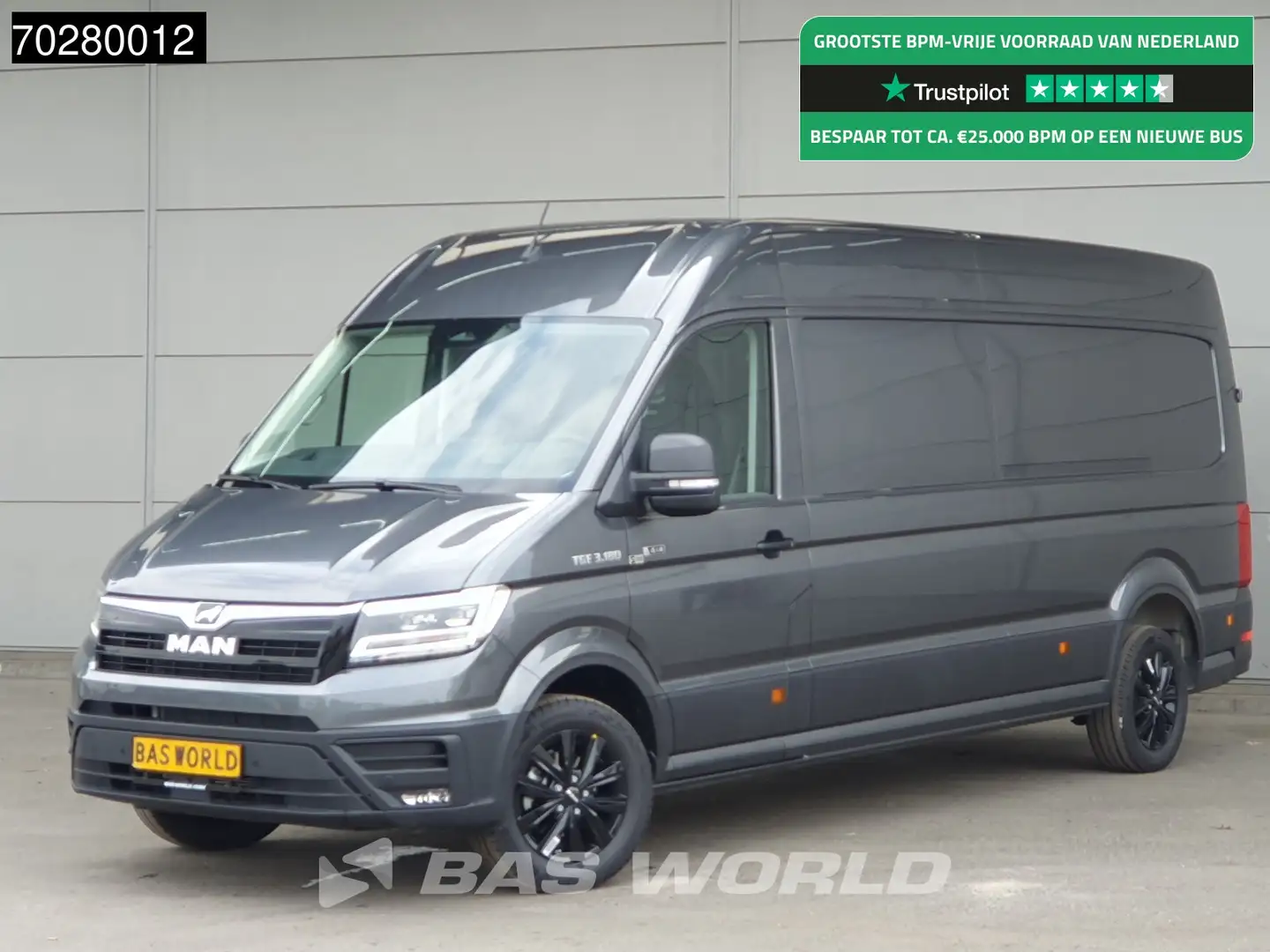 MAN TGE 3.180 4x4 Automaat L4H3 LED ACC Navi Airco Cruise Szary - 1