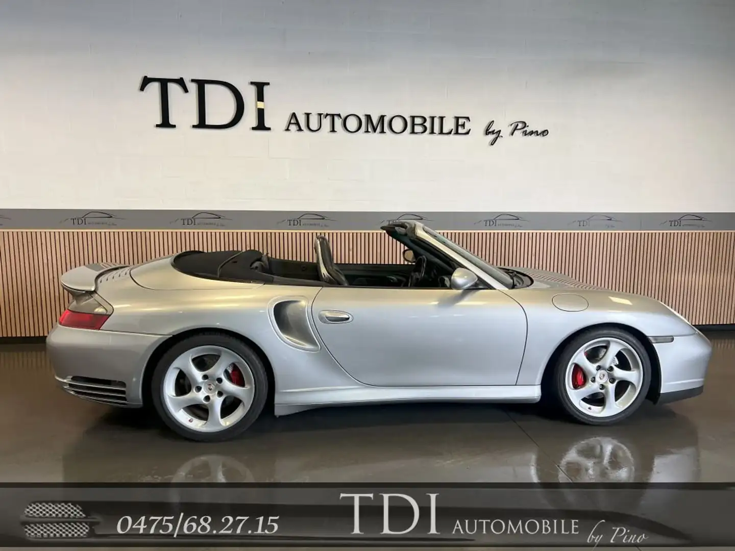 Porsche 911 *TURBO*Cabriolet*3.6**Boite Manuelle*WWW.TDI.BE* Gris - 2