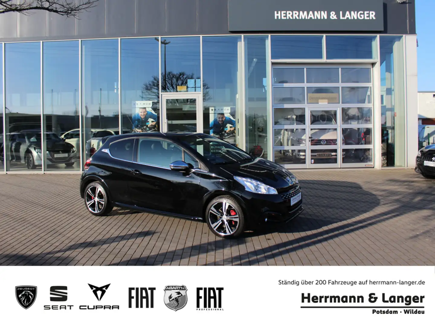 Peugeot 208 1.6 GTi 153kW Navi Klima SHZ Schwarz - 1