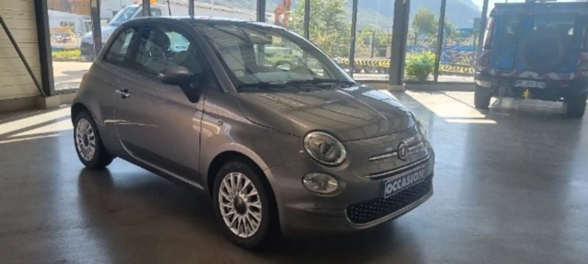 Fiat 500 Série 8 EURO 6D-TEMP 1.0 70 ch Hybride BSG S/S Lounge 3P Gris - 2