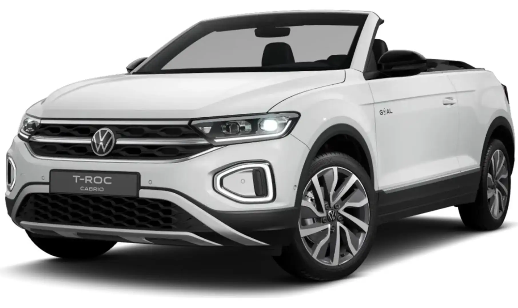 Volkswagen T-Roc Cabriolet GOAL 1.5 l TSI OPF 110 kW (150 PS) 7-Gan Weiß - 1