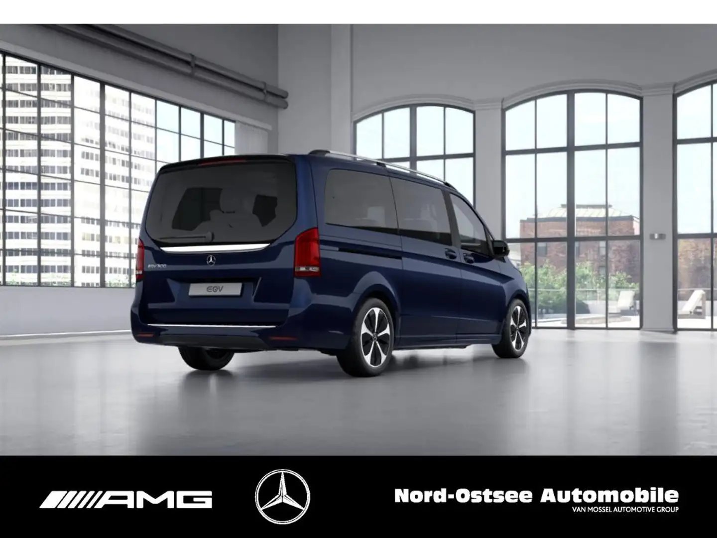 Mercedes-Benz EQV 300 AVANTGARDE LANG AIRMATIC PANO DISTRONIC Albastru - 2
