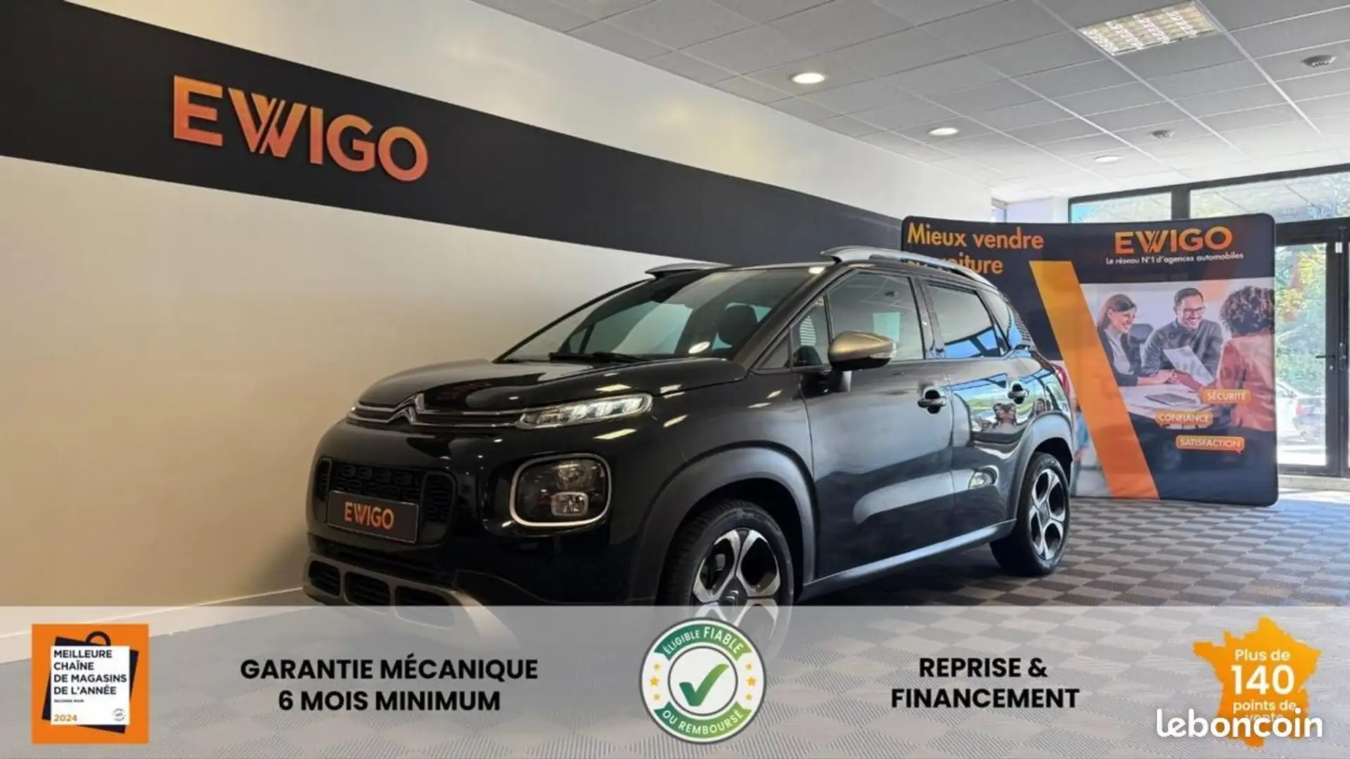 Citroen C3 Aircross Citroën 1.2 PURETECH 110ch SHINE EAT BVA START-STO Noir - 1