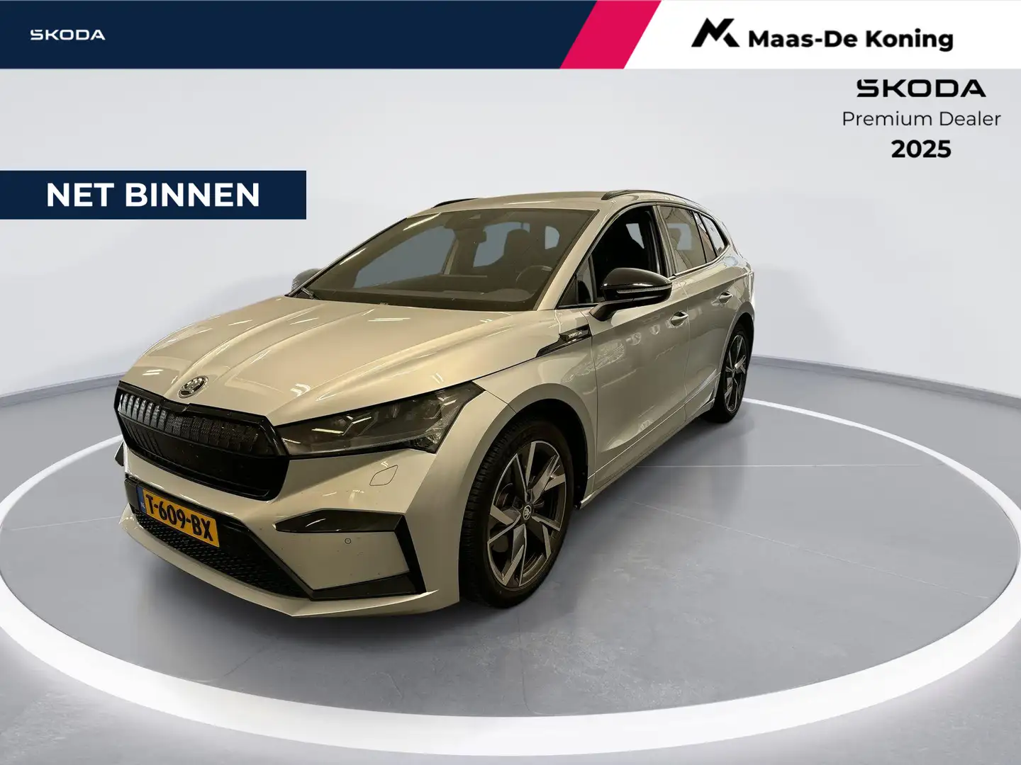 Skoda Enyaq iV 60 180pk Sportline · Camera · Keyless · Apple/A Zilver - 1
