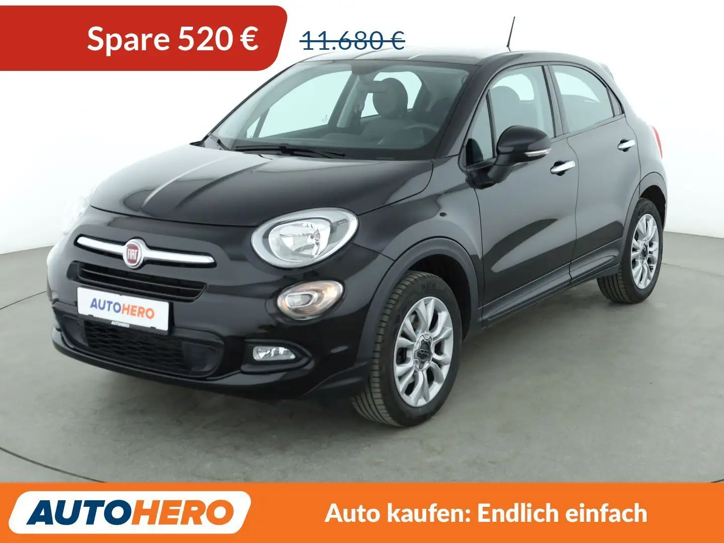 Fiat 500X 1.6 Pop Star*NAVI*PDC*AHK*KLIMA*TEMPO*GARANTIE* Schwarz - 1