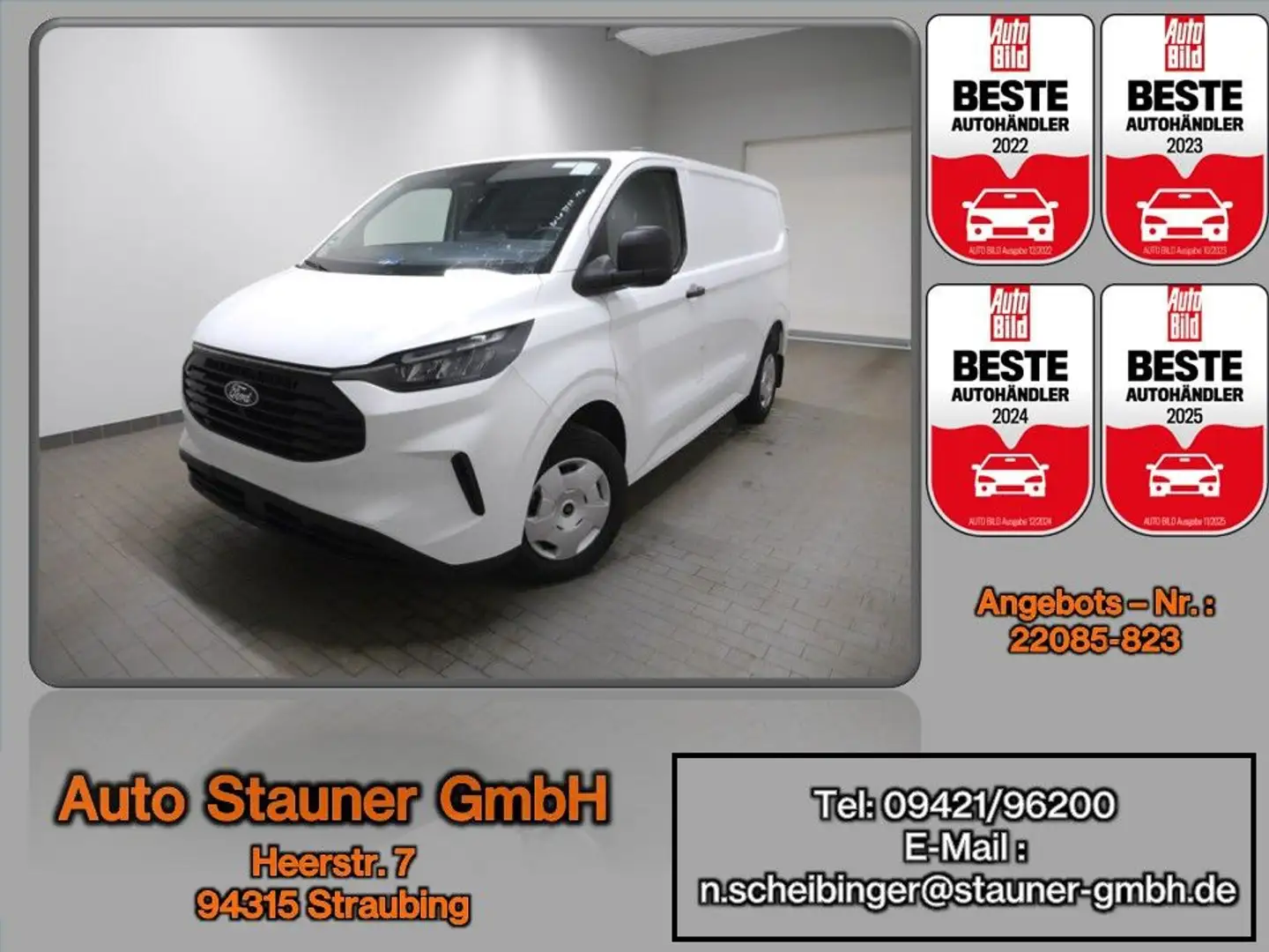 Ford Transit Custom Kasten 320 L1 Trend FWD*NAVI*SHZ Blanco - 1