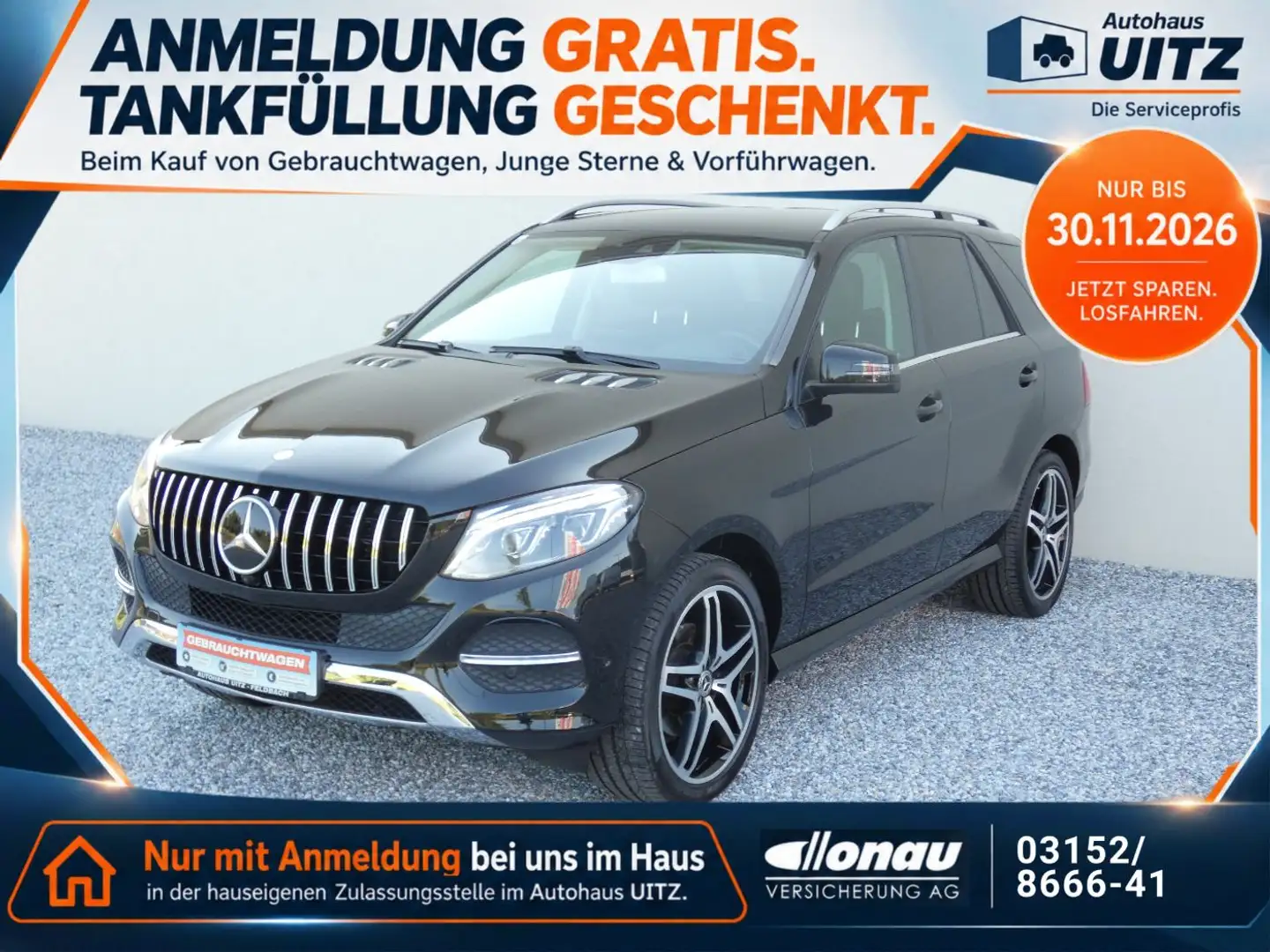 Mercedes-Benz GLE 350 d 4M +360°+Ambiente+AIR+Leder+Comand Schwarz - 1