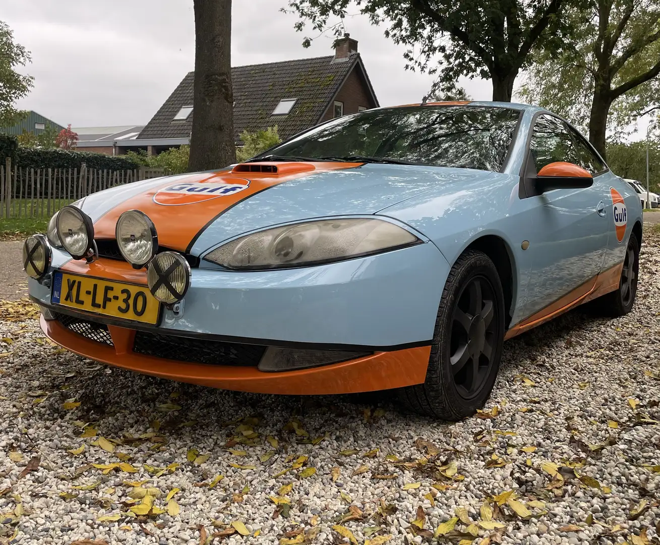 Ford Cougar 2.5-24V V6 In speciale Gulf livery kleuren. Blau - 1