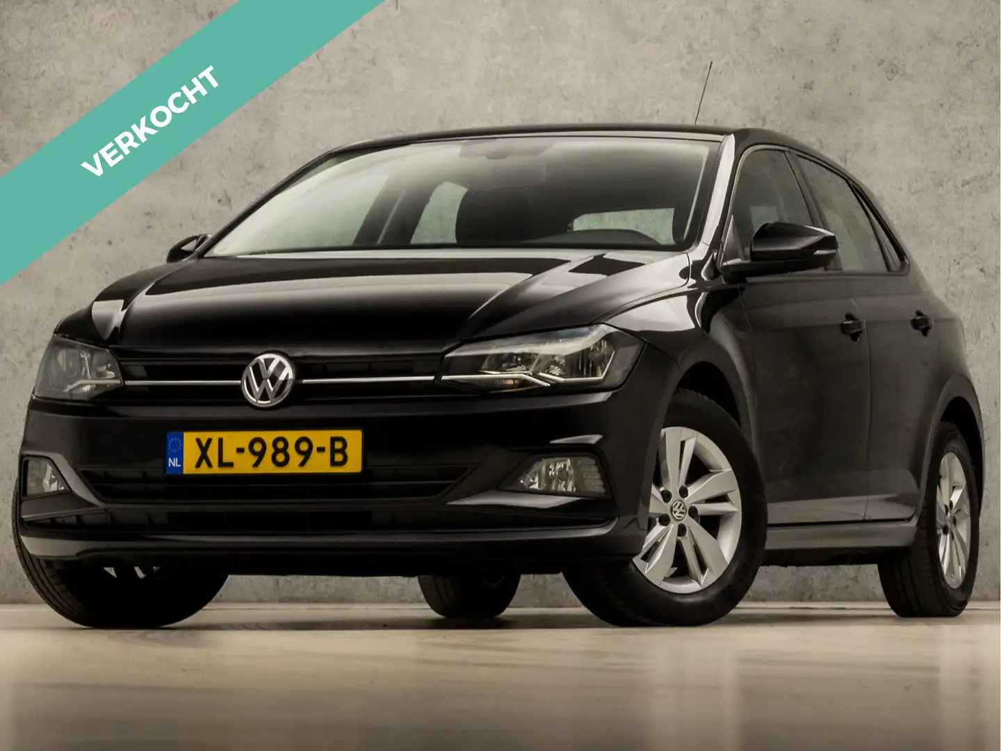 Volkswagen Polo 1.0 TSI Sportline (APPLE CARPLAY, CLIMATE, CRUISE, Zwart - 1
