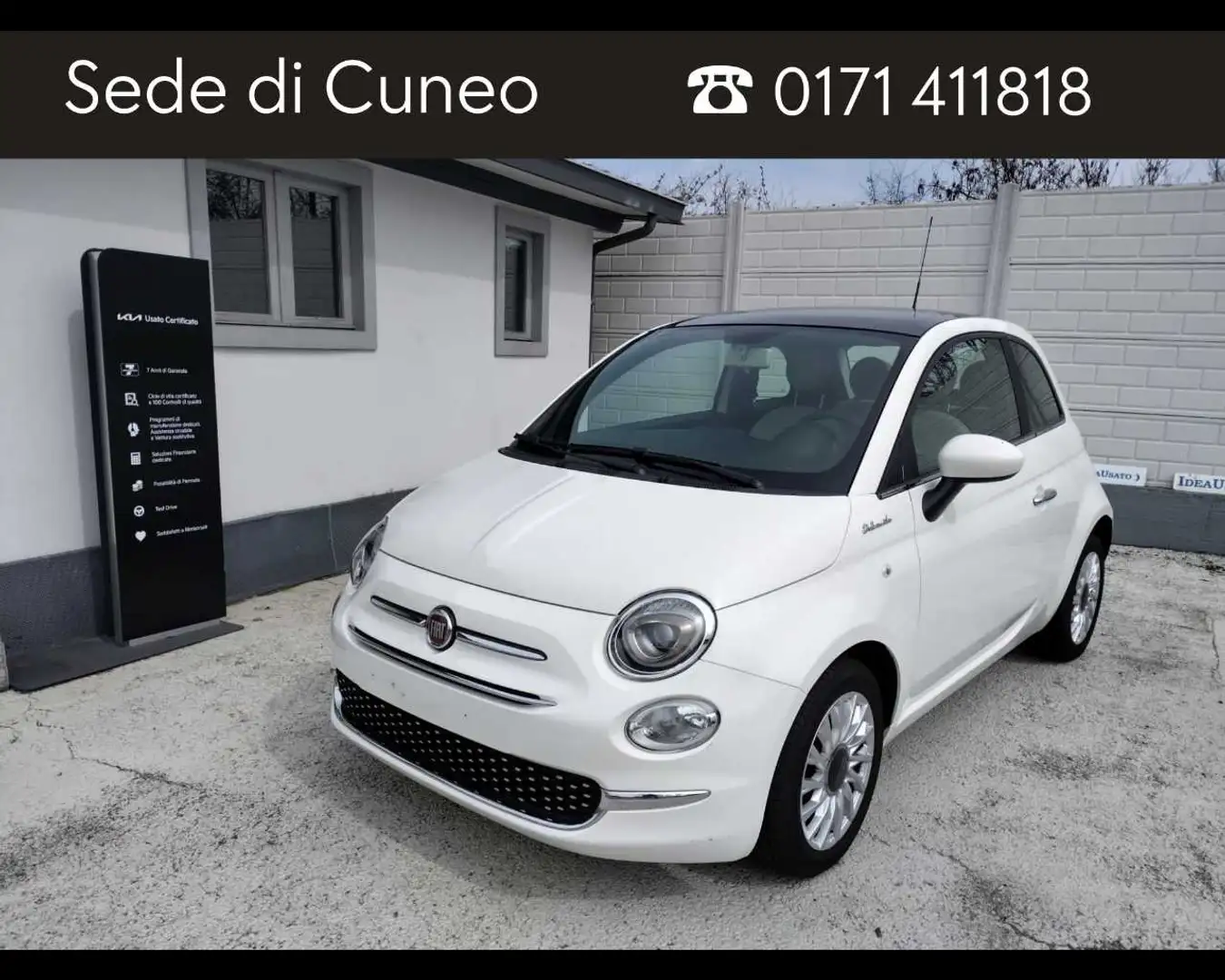 Fiat 500 1.0 FireFly Hybrid Dolcevita Bianco - 1