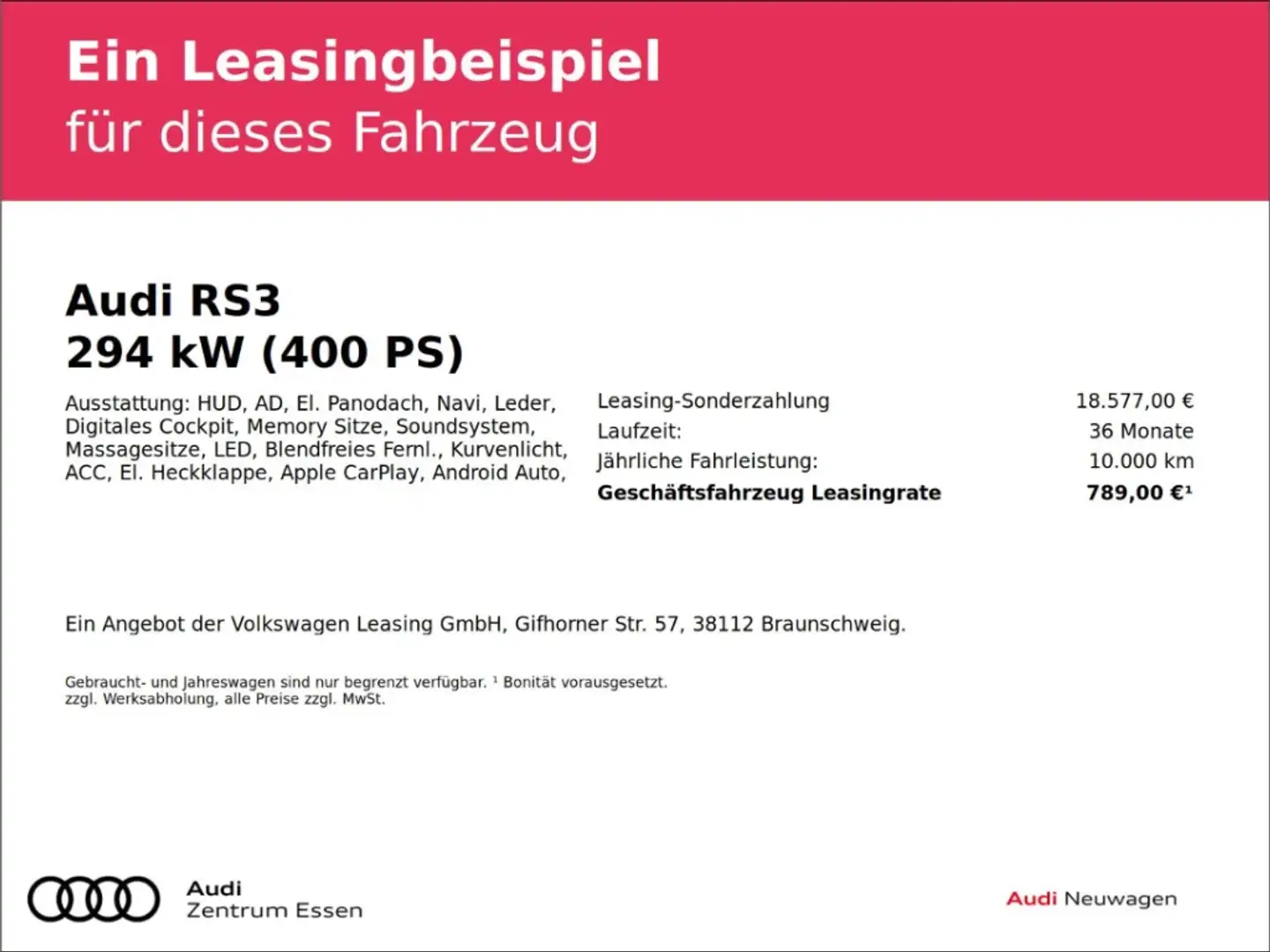 Audi RS3 SPORTBACK KERAMIK MATRIX LED NAVI PANO SONOS Beige - 2