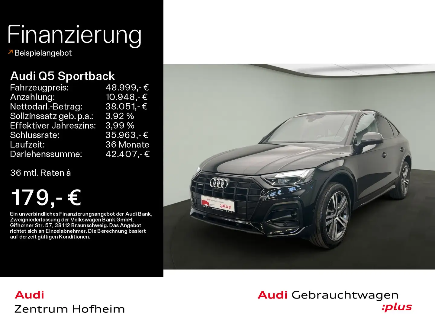 Audi Q5 45 TFSI qu advanced S tro*Pano*LED* Schwarz - 1