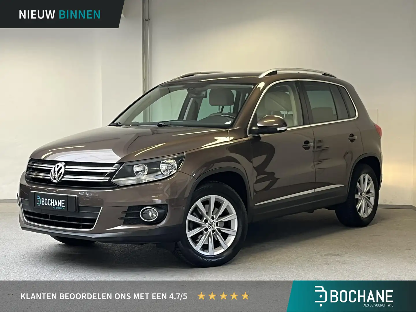 Volkswagen Tiguan 1.4 TSI Sport&Style | TREKHAAK | 2e-EIG. | LEDER | Brun - 1