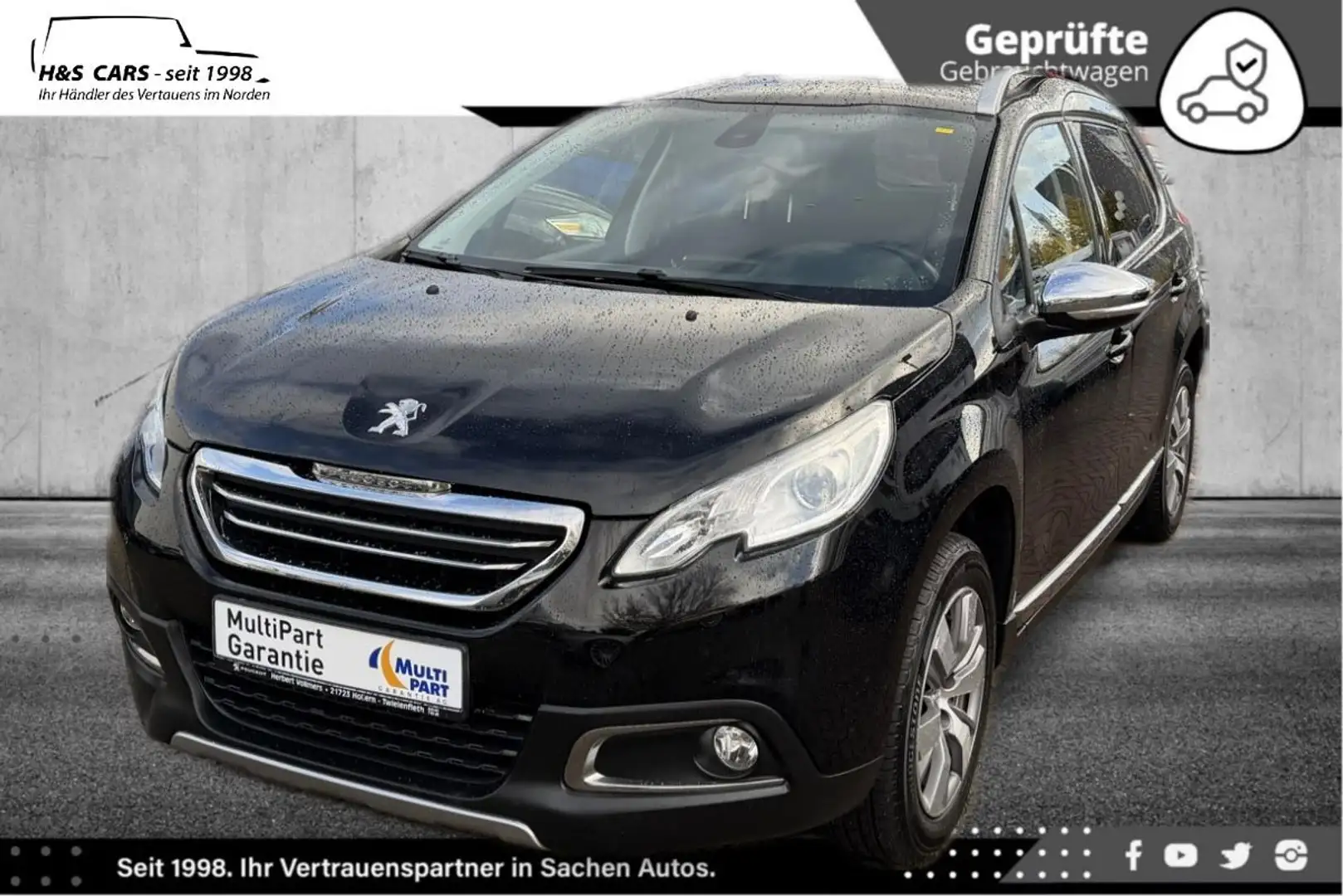 Peugeot 2008 Allure PT 110 S&S 1.H XEN NAV PEUGEOT SERV Schwarz - 2