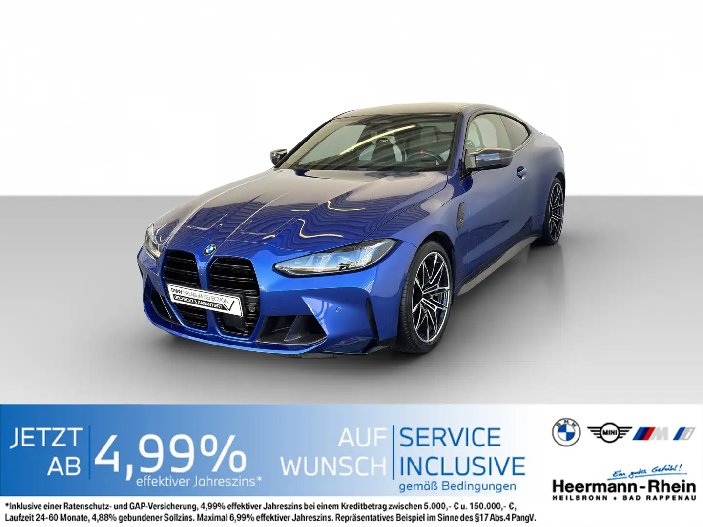 BMW M4 Competition M xDrive Coupe LiveCock.LED.Keyl. Blau - 2