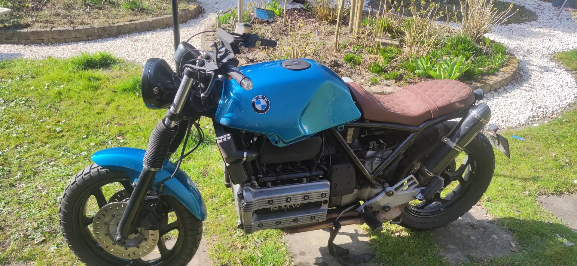 BMW K 100 RS Caferacer Modrá - 1