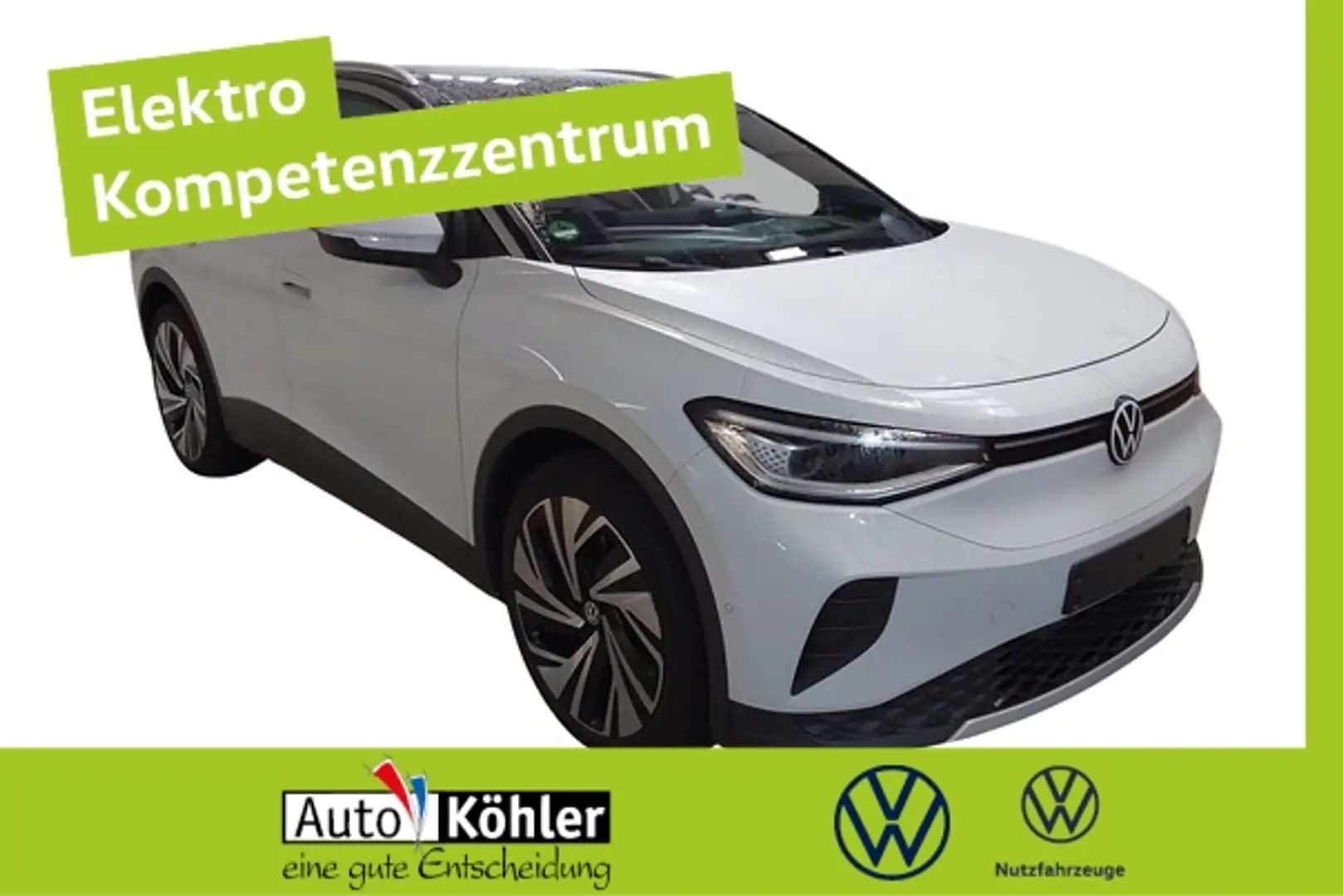 Volkswagen ID.4 Pro Matrix/Pano/CCS/CarPlay/AHK/360/ACC/HUD Weiß - 1