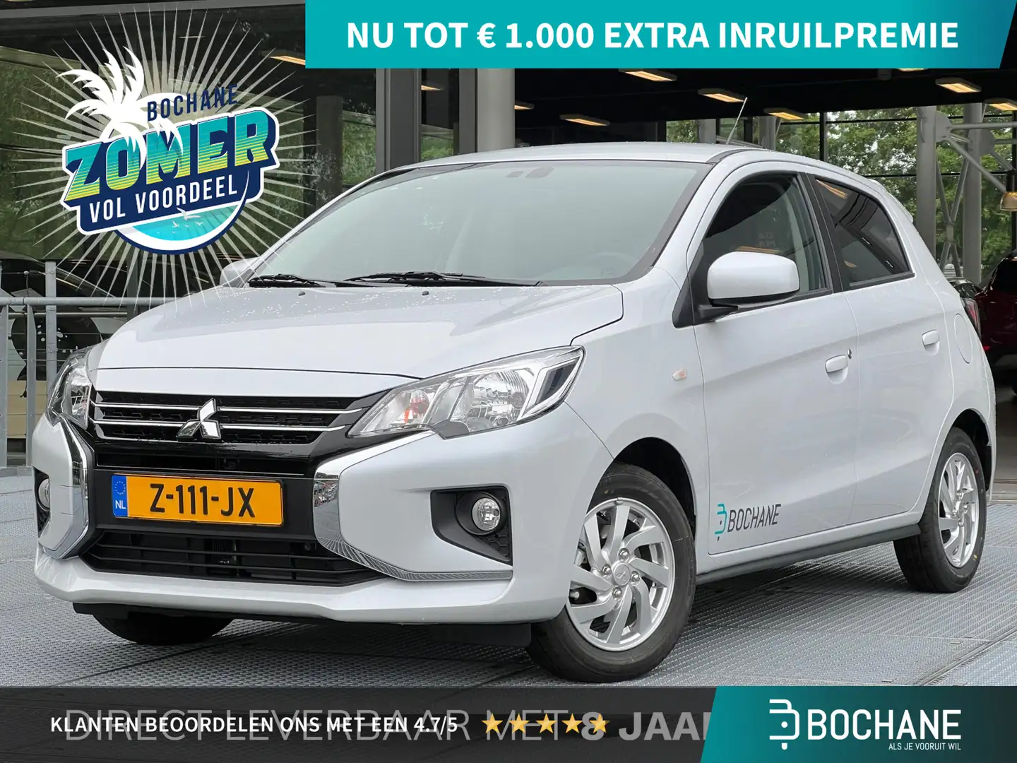 Mitsubishi Space Star 1.2 Dynamic | DEMO | FABRIEKSGARANTIE TOT 04-2032! Blanc - 1